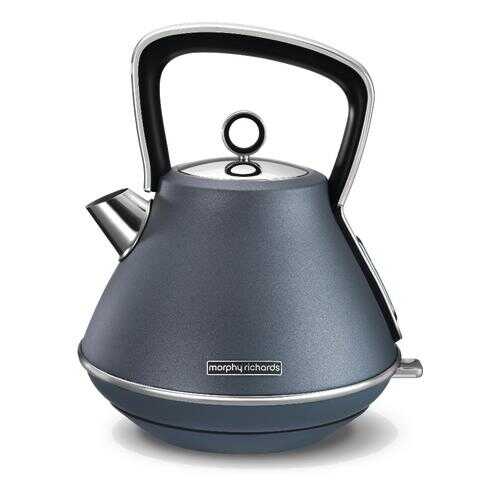 Чайник электрический Morphy Richards Evoke Pyramid Silver Blue в Ситилинк