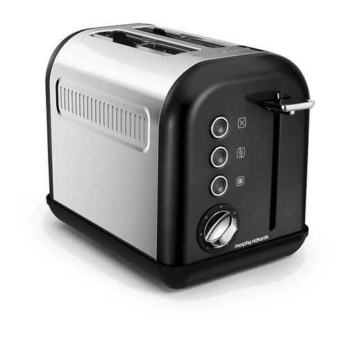 Тостер Morphy Richards Accents Toaster Black SS 2 Slice 222013EE в Ситилинк