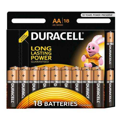 Батарейка Duracell Basic LR6 18 шт в Ситилинк