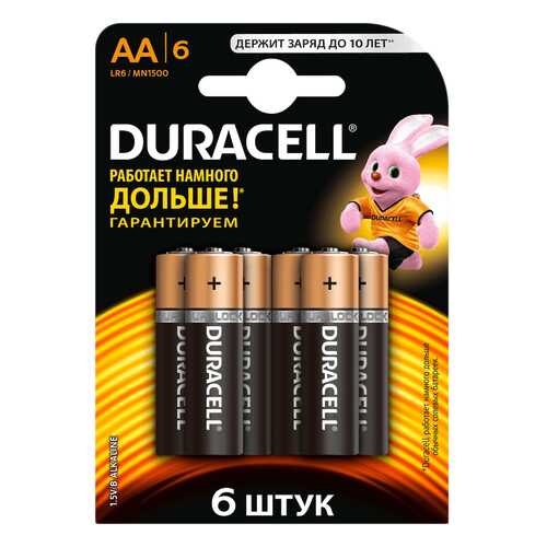 Батарейка Duracell Basic LR6 6 шт в Ситилинк