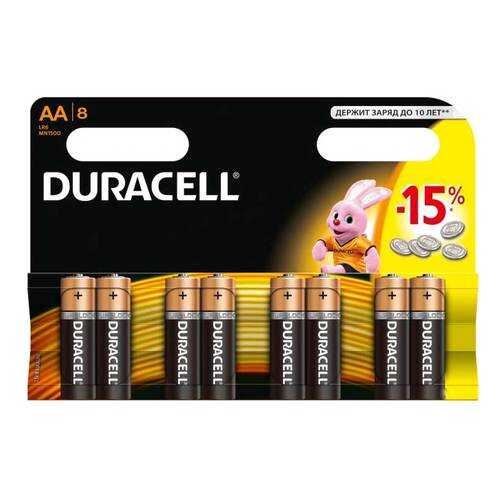 Батарейка Duracell Basic MN1500 AA 8 шт в Ситилинк