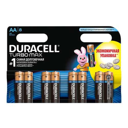 Батарейка Duracell Turbo Max LR6 8 шт в Ситилинк