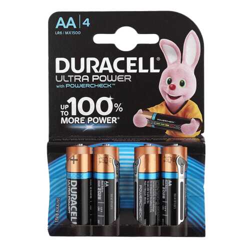 Батарейка Duracell Ultra Power LR6-4S 4 шт в Ситилинк