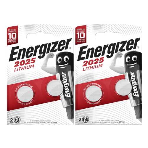 Батарейка Energizer Lithium CR 2025 2шт (2 упаковки) в Ситилинк