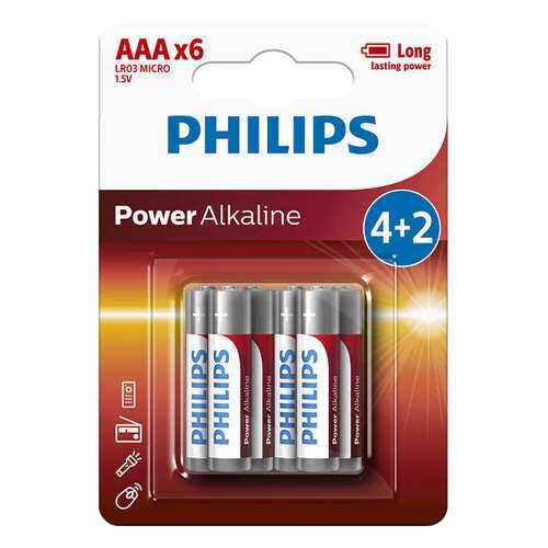 Батарейка Philips LR03P6BP/10 Power 6 шт в Ситилинк