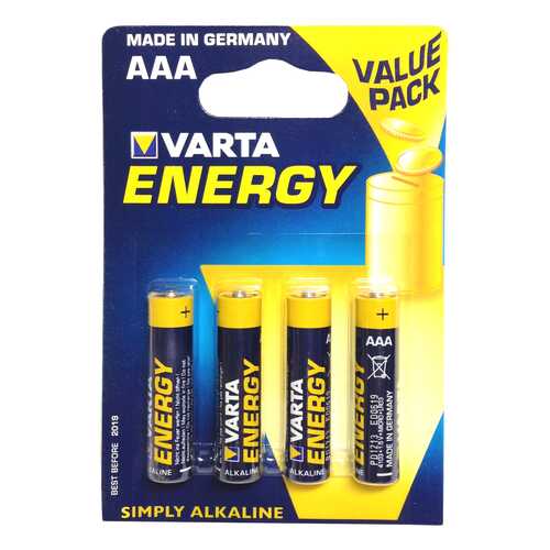 Батарейка Varta Energy LR03-4BL 4 шт в Ситилинк