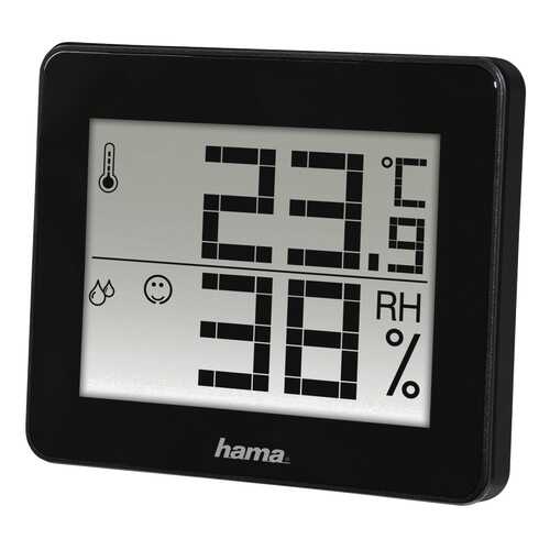 Метеостанция HAMA TH-130 Black в Ситилинк