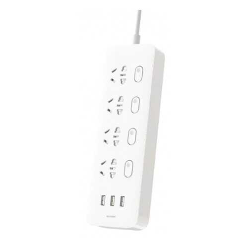 Сетевой фильтр Xiaomi Mi Power Strip, 4 розетки, 1,6 м, White в Ситилинк