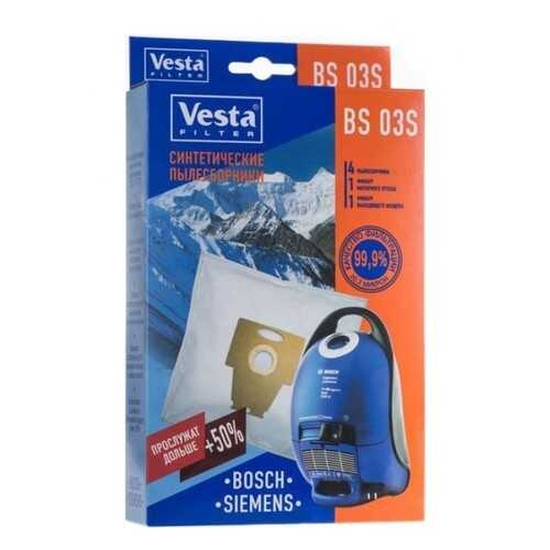 Пылесборник Vesta filter BS 03 S для Bosch/Siemens 4шт в Ситилинк