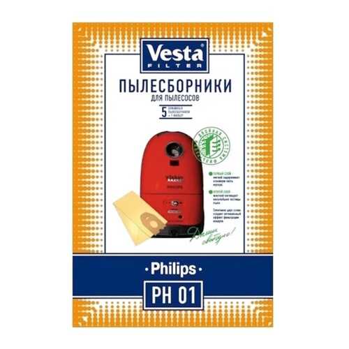 Пылесборник Vesta filter PH 01 5шт в Ситилинк