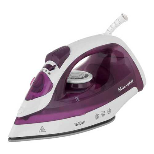 Утюг Maxwell MW-3041 VT White/Purple в Ситилинк