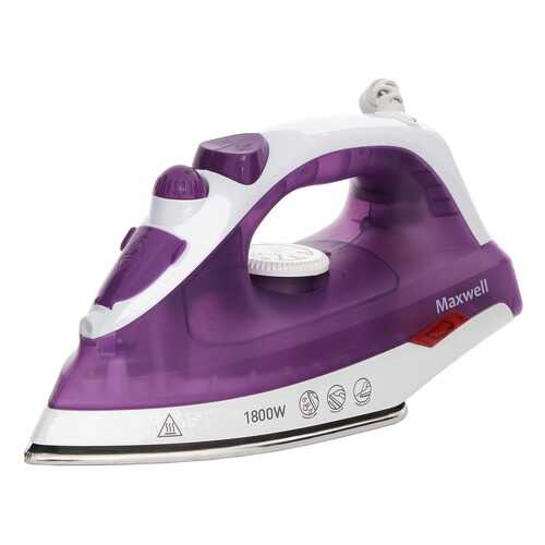 Утюг Maxwell MW-3042 White/Purple в Ситилинк