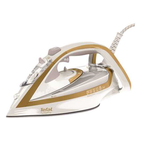 Утюг Tefal Turbo Pro FV5654E0 White/Gold в Ситилинк