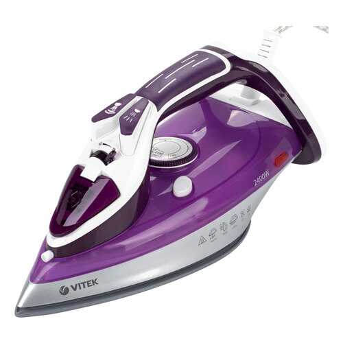 Утюг VITEK VT-1246 White/Purple в Ситилинк