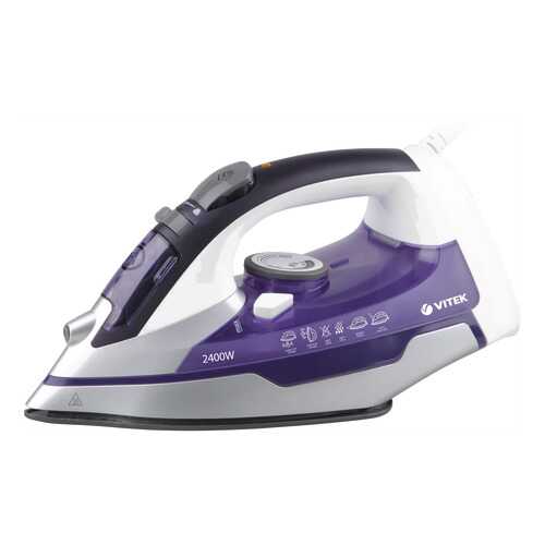 Утюг VITEK VT-1257 White/Purple в Ситилинк