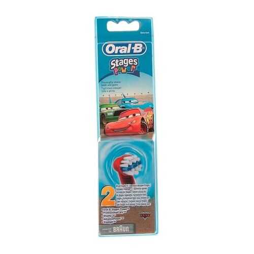 Насадка для зубной щетки Braun Oral-B EB10K Stages Kids Cars 2 шт в Ситилинк