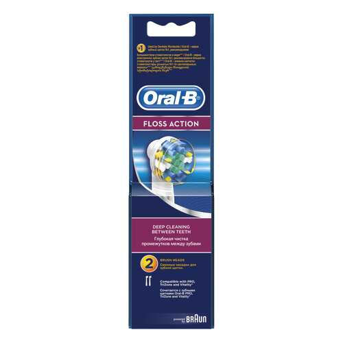 Насадка для зубной щетки Braun Oral-B EB25 Floss Action 2шт в Ситилинк